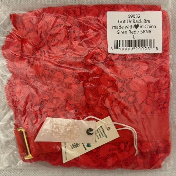 New in plastic We Are HAH Got UR Back bra - siren red - Picture 5 of 5
